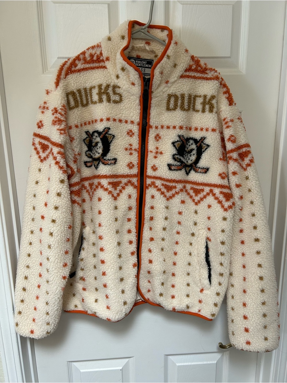 Anaheim Ducks X Violent Gentlemen Sherpa Jacket